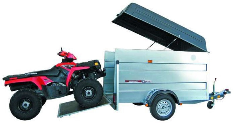Cresci Kofferanhänger PT6F mit Bremse - Kapazität 750 kg
