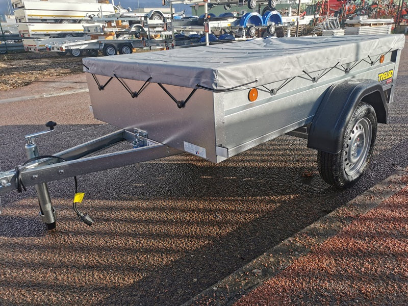 TRELGO Gepäckanhänger Jockey-Rad und flache Plane