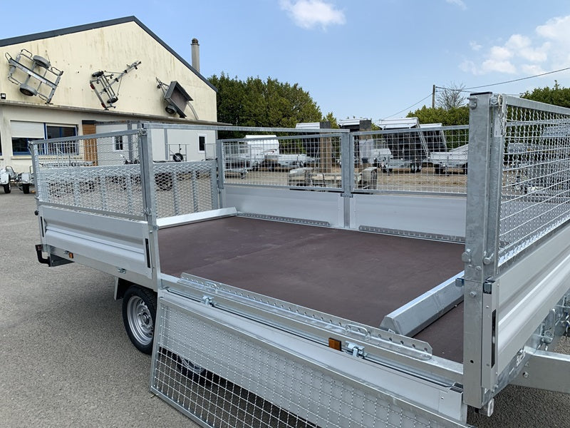 Anhänger Pritsche Räder unten LIDER - PTAC : 3500 kg - 2 Achsen gebremst - 506 x 215 cm