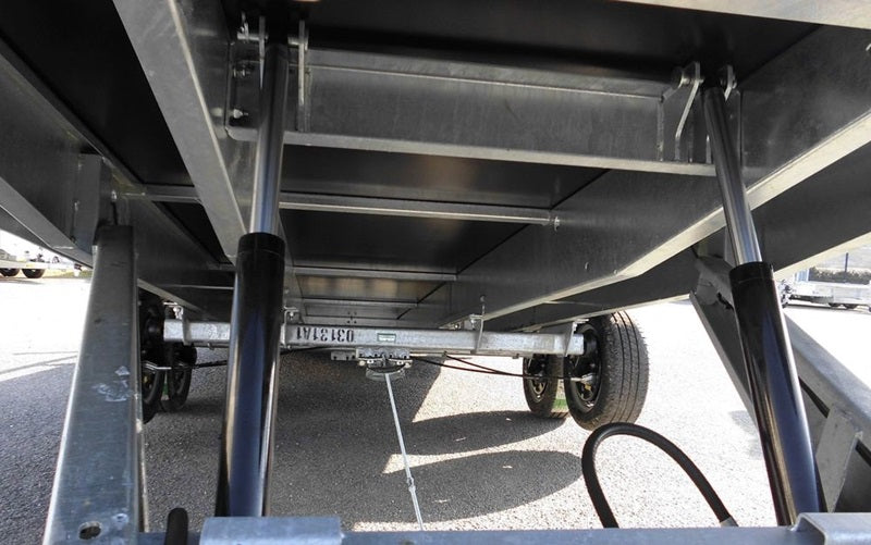 Anhänger Pritsche Räder unten LIDER - PTAC : 3500 kg - 2 Achsen gebremst - 506 x 215 cm