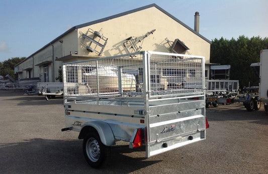 Anhänger lider robust 4 gebremst - ptac 750kg - 200 x 134 cm - 1 Achse