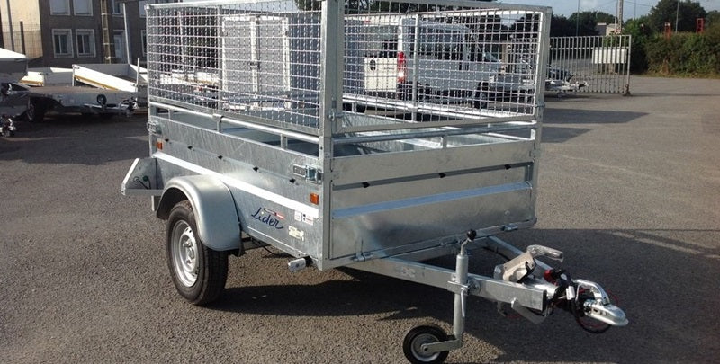 Anhänger lider robust 4 gebremst - ptac 750kg - 200 x 134 cm - 1 Achse